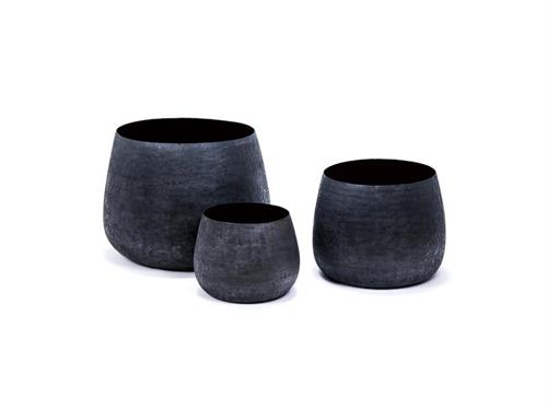 SET 3/PZ CASPO' ALLUMINIO MAXI CM63X49-42X38-35X28 ANTRACITE