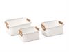 SET 3PZ CESTI RETTANGOLARI COTTON CM43X31X20-38X28X19-33X23X16 BIANC