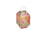 LANTERNA METAL COLORFUL CM17X17X27 ORO/MULTI