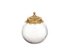 BARATTOLO VETRO ROYAL D20 H25 ORO