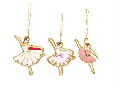 DECORAZIONE IMBOTTITA BALLERINA D10 H14 ASS