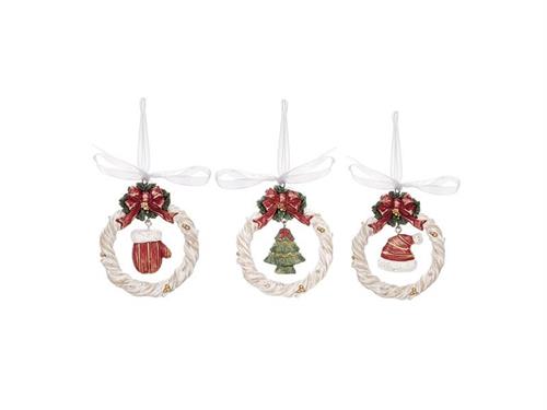 DECORAZIONE PENDENTE RESINA D7 H8 ASS