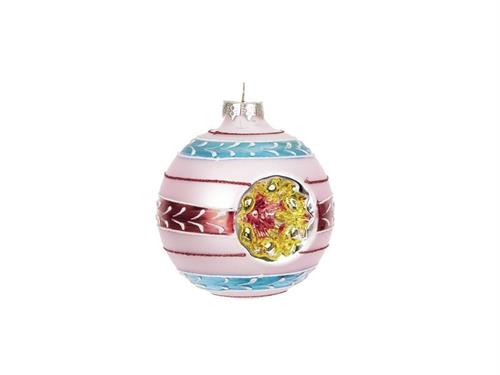 DECORAZIONE SFERA VETRO PASTEL D10 MULTI