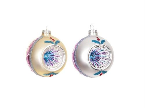 DECORAZIONE SFERA VETRO DELICIOUS D8 ASS