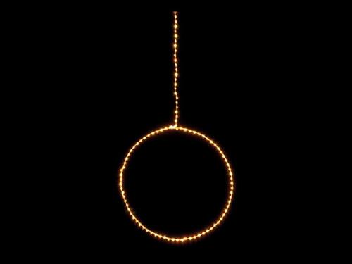 CERCHIO LUMINOSO CM78 DA SOSPENSIONE C/200 MLED FILO SILVER (220V) I