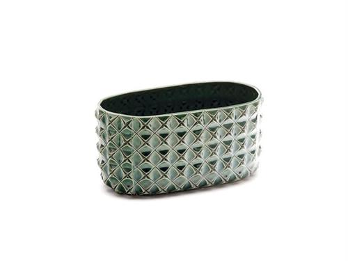 CIOTOLA SUEDE CERAMICA CM26X15X12 VERDE