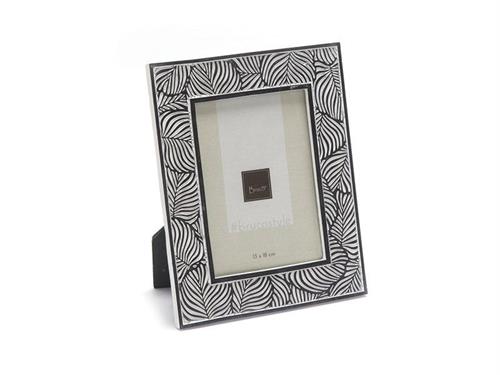 PORTAFOTO LEAVES CM20X25 BIANCO/NERO