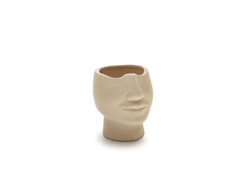 VASO CERAMICA VIS CM15X15 CREMA
