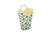 VASO BORSA CERAMICA POIS CM15X12X21 VERDE/GIALLO