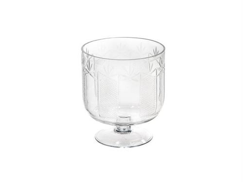 COPPA VETRO MADAME CUTTED D15 H18 TRASPARENTE