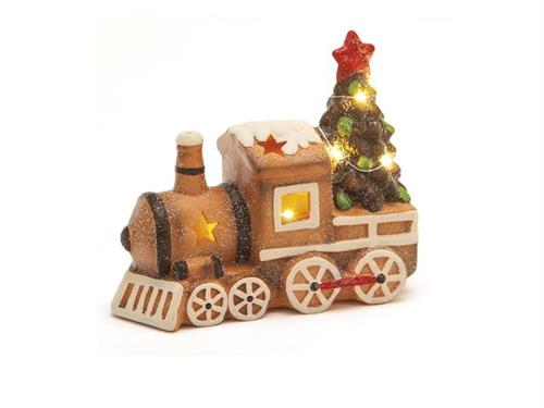 TRENINO MARZAPANE CERAMICA CM24X20 C/LUCI BISCOTTO