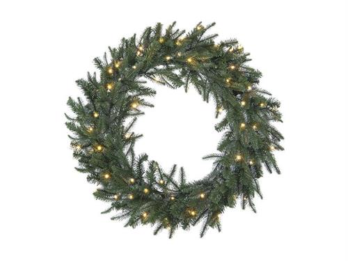 CORONA ABETE TRENTINO D75 (280 TIPS) C/LUCI A BATTERIA VERDE