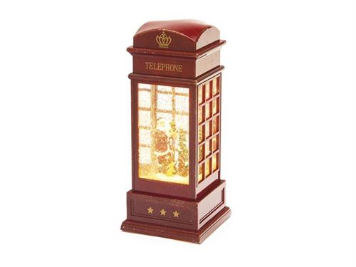 CABINA TELEFONICA RESINA C/LED CM10X27 ROSSO