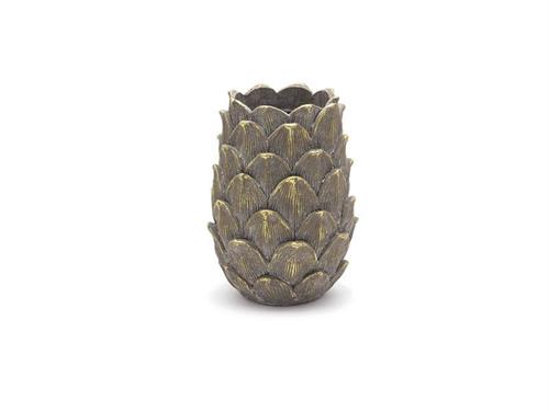 VASO RESINA FOLIAGE CM18X24 BROWN GOLD