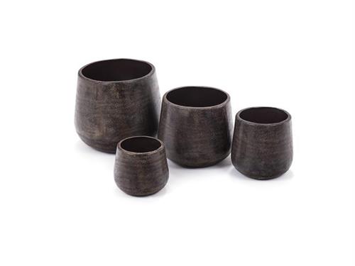 SET 4PZ CASPO' ALLUMINIO EBONY MAX CM34X30 CAFFE'