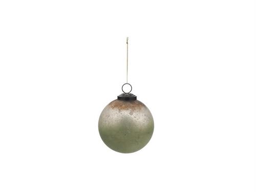 DECORAZIONE SFERA VETRO FADE D10 ORO/VERDE