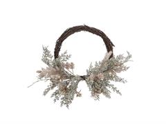 CORONA CM50 C/CIPRESSO GHIACCIATO E PERLE ORO