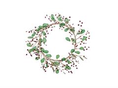 CORONA AGRIFOGLIO BIJOUX CM48 VERDE/ROSSO