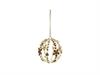 DECORAZIONE SFERA PRECIOUS C/PIETRE CM11 ORO/AMBRA