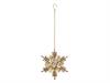 PORTA TEALIGHT SNOWFLAKE DA SOSPENSIONE CM22 ORO/ROSSO