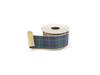 NASTRO DECORATIVO TARTAN C/BORDO ORO 4,5MT H7CM PETROLIO