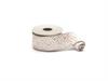 NASTRO DECORATIVO ELEGANT 4,5MT H7CM BIANCO/ORO