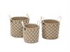 SET 3PZ CESTI COUNTRY CILINDRICI CM35X50-33X48-30X39 NATURAL/BIANCO