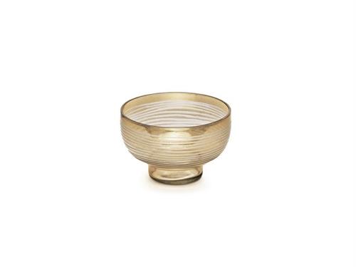 CIOTOLA VETRO INTAGLIATO RING CM17X12 AMBRA
