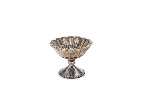 ALZATINA VETRO CM14X11 ANTIQUE COPPER