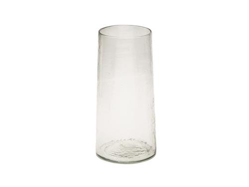 VASO VETRO ICE CM 19X41  TRASPARENTE