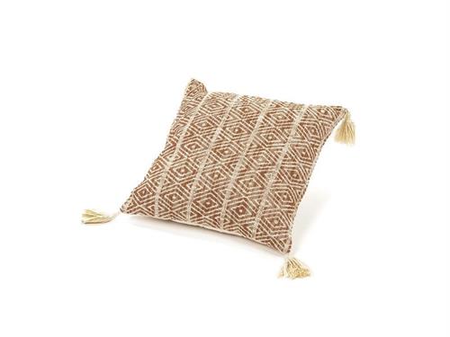 CUSCINO COTONE CM45X45 (C/FILLER) BEIGE/ARANCIO
