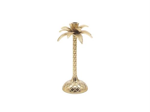 CANDELABRO ALLUMINIO ANANAS CM17X33 ORO