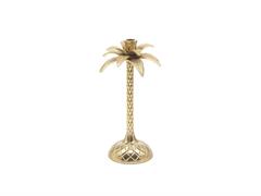 CANDELABRO ALLUMINIO ANANAS CM17X33 ORO