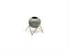 VASO BOULE METAL C/STAND CM28X26 AVIO