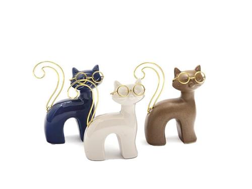 GATTINO PORCELLANA BIRBA CM14X4X14 ASS