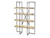 SCAFFALATURA LEGNO/METALLO C/4 RIPIANI CM110X35X180 NATURAL