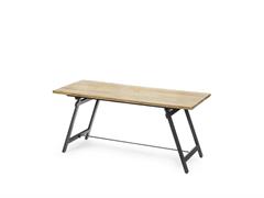 TAVOLO LEGNO/METALLO CM160X70X75 NATURAL