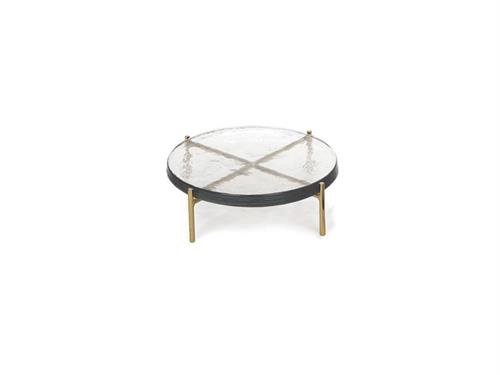 ALZATA METAL C/VETRO  CM30X9 ORO/TRASPARENTE