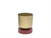 VASO ALLUMINIO PASTEL DOPPIO USO CM25X31 ORO/BORDEAUX