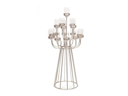 CANDELABRO METAL ROYAL 16 FUOCHI CM45X100 CHAMPAGNE