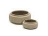 SET 2PZ CIOTOLE CERAMICA STONE CM36X15-26X11 TORTORA