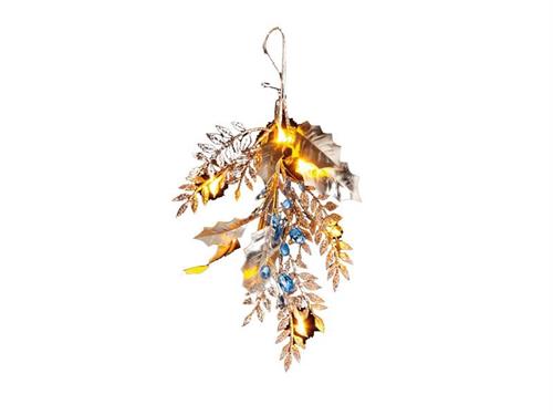 FUORIPORTA SAPPHIRE C/LUCI LED A BATTERIA CM38  ORO/BLUE