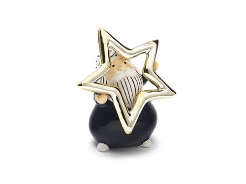 BABBO C/STELLA CERAMICA CM12X14 NERO/ORO