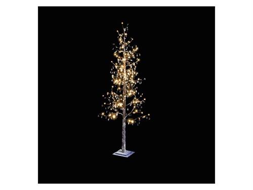 ALBERO BRINATO C/CRISTALLI CM180 C/LUCI LED 220V - IP20  (LUCE CALDA