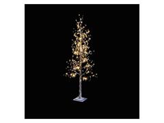 ALBERO BRINATO C/CRISTALLI CM180 C/LUCI LED 220V - IP20  (LUCE CALDA