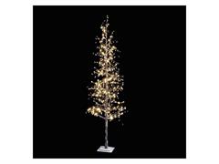 ALBERO BRINATO C/CRISTALLI CM210 C/LUCI LED 220V - IP20  (LUCE CALDA