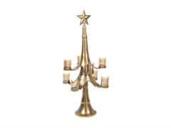 ABETE ALLUMINIO C/PARAFIAMMA VETRO CM73X73X147 ANTIQUE GOLD