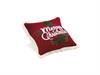 CUSCINO COTONE MERRY CHRISTMAS C/FRANGE CM45X45 (C/FILLER) ROSSO/VER