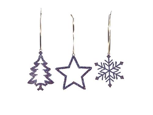 DECORAZIONE ALBERO-STELLA-SNOWFLAKE CM12X10 MAX ASS ROSSO RAINBOW