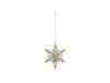 PORTA TEALIGHT SNOWFLAKE DA SOSPENSIONE CM26X26 ORO